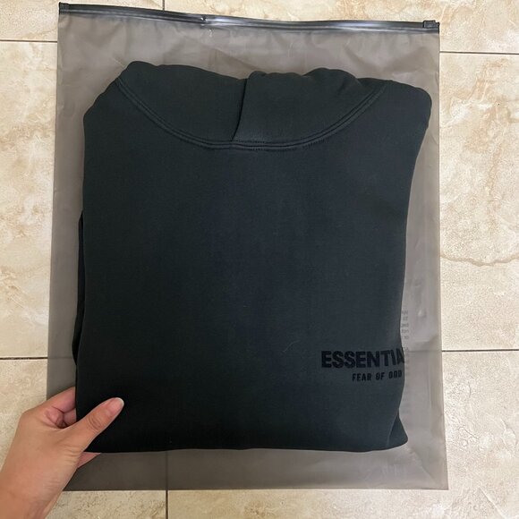 Essentials Men's Black Hoodie   XS/M/XXL - Picture 5 of 5